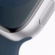 Apple Watch Series 9 45mm Silver Aluminum Case / Storm Blue Sport Band