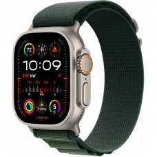 Apple Watch Ultra 2 49mm Titanium, Alpine Loop Dark Green