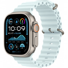 Apple Watch Ultra 2 49mm Titanium, Ocean Band Ice Blue