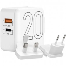 Сетевое зарядное устройство LYAMBDA LT22 USB-C + USB-A 20Вт 3A